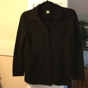LIKE NEW J Crew Black Sweater Blazer Size Small